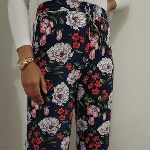Floral Wide Leg Pants
